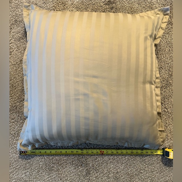 Striped Beige Throw Pillowcases set of 3 large - Picture 2 of 4